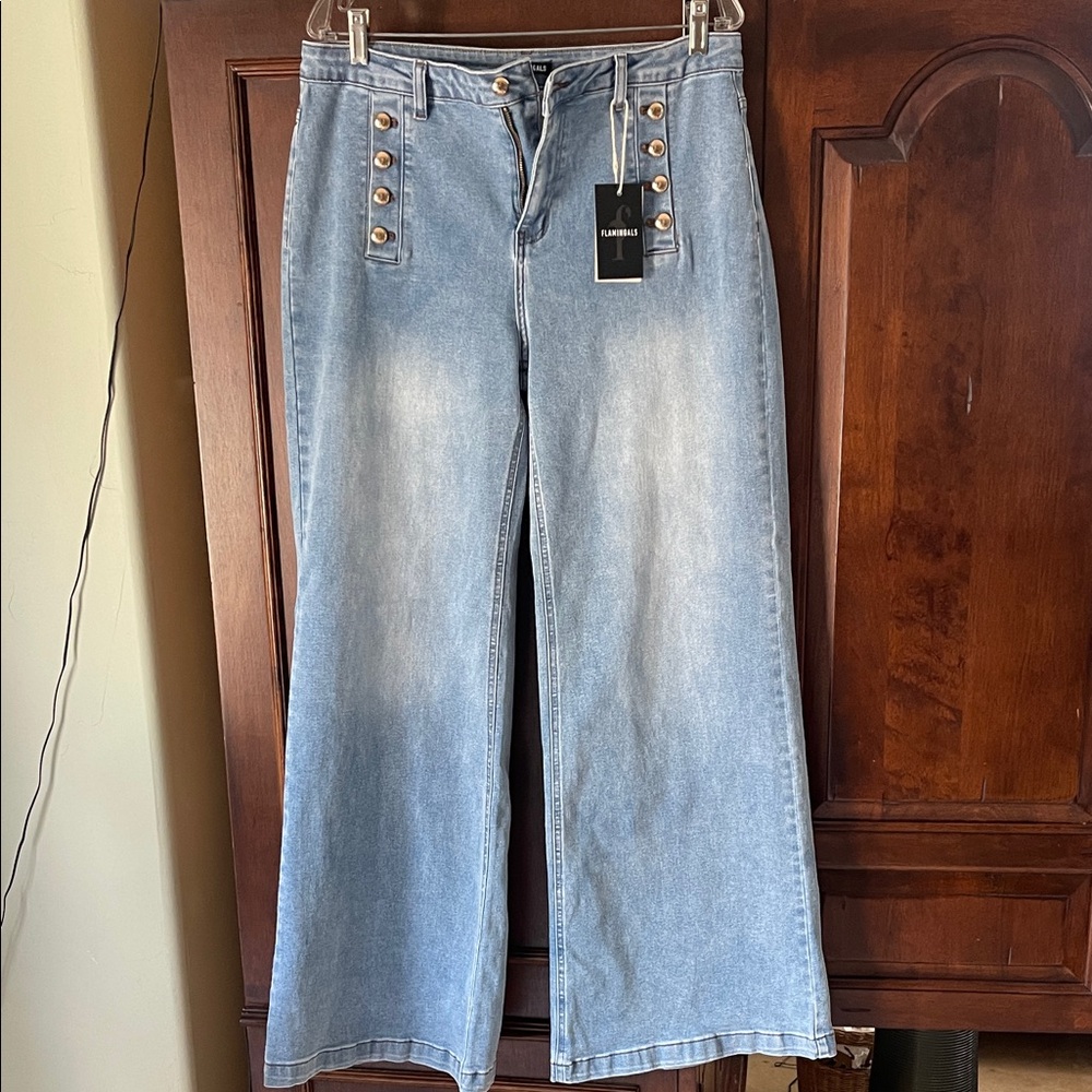 Blue Flare Sailor Jeans